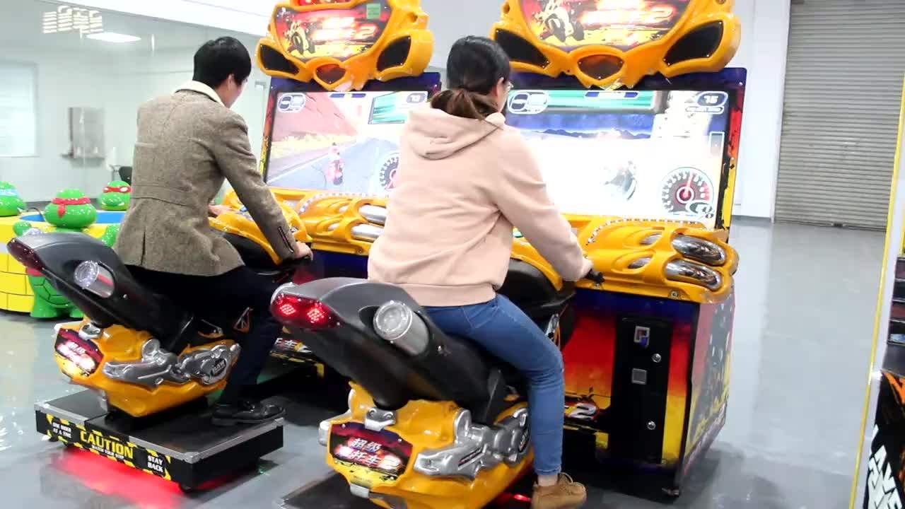 Indoor Coin Operated Motor Racing Rides Simulator Arcade Racing Car