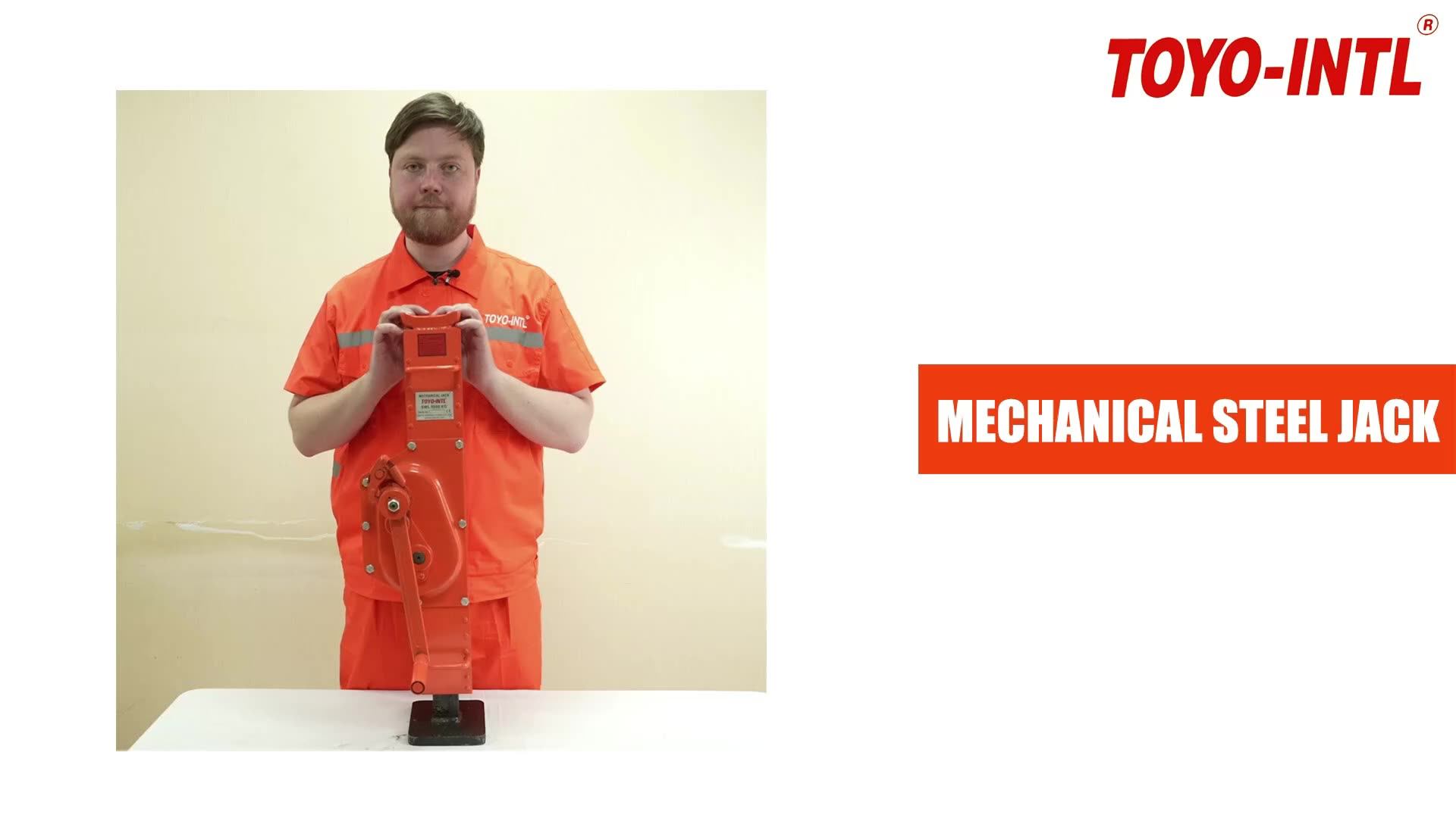 Toyointl 1.5 Ton Hydraulic Mechanical Steel Jack Hand Lift Car Jack