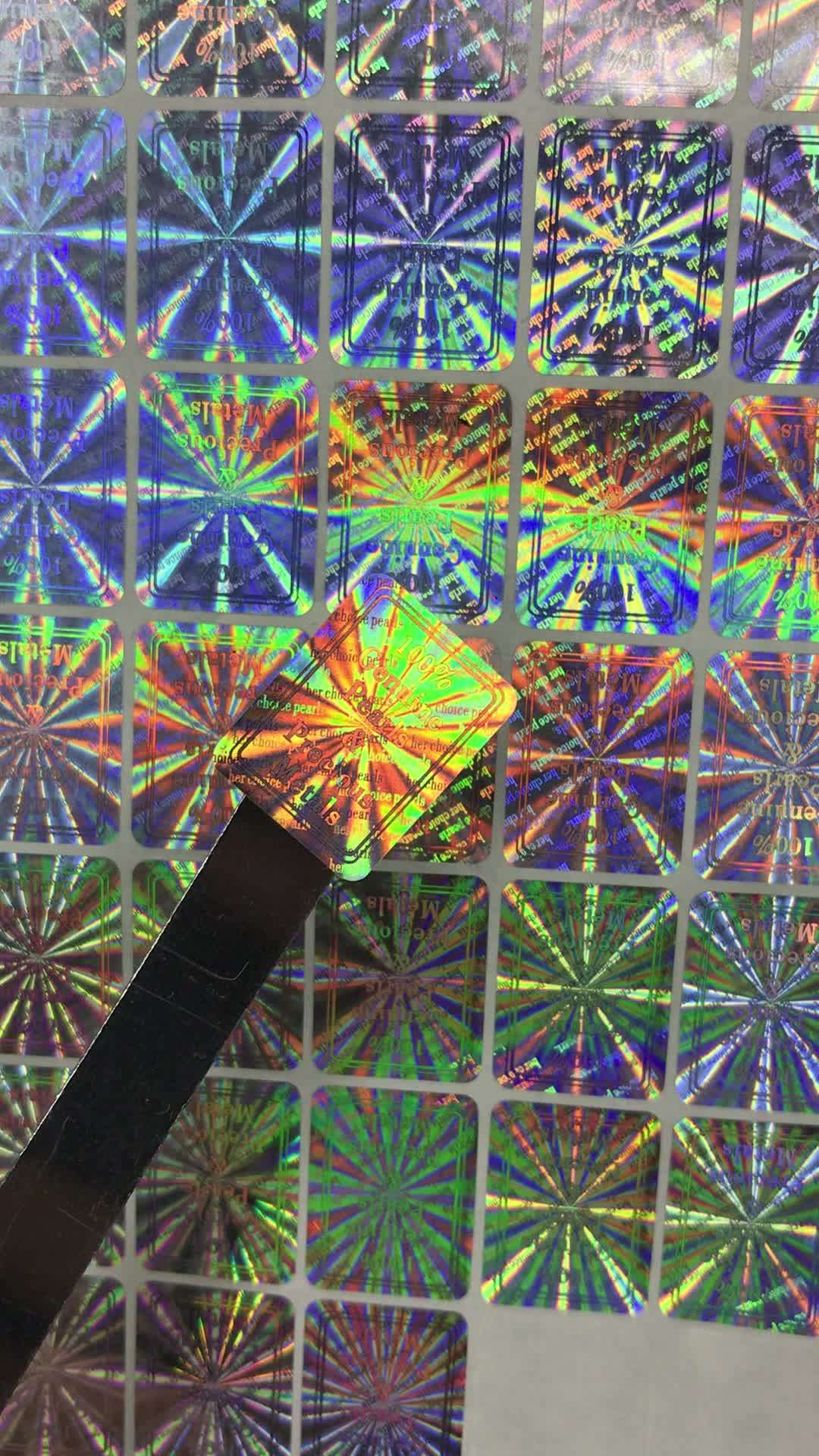 Hot Sale Holographic 3d Adhesive Stickers,Cheap Hologram Decal,3d Holographic Adhesive Letters