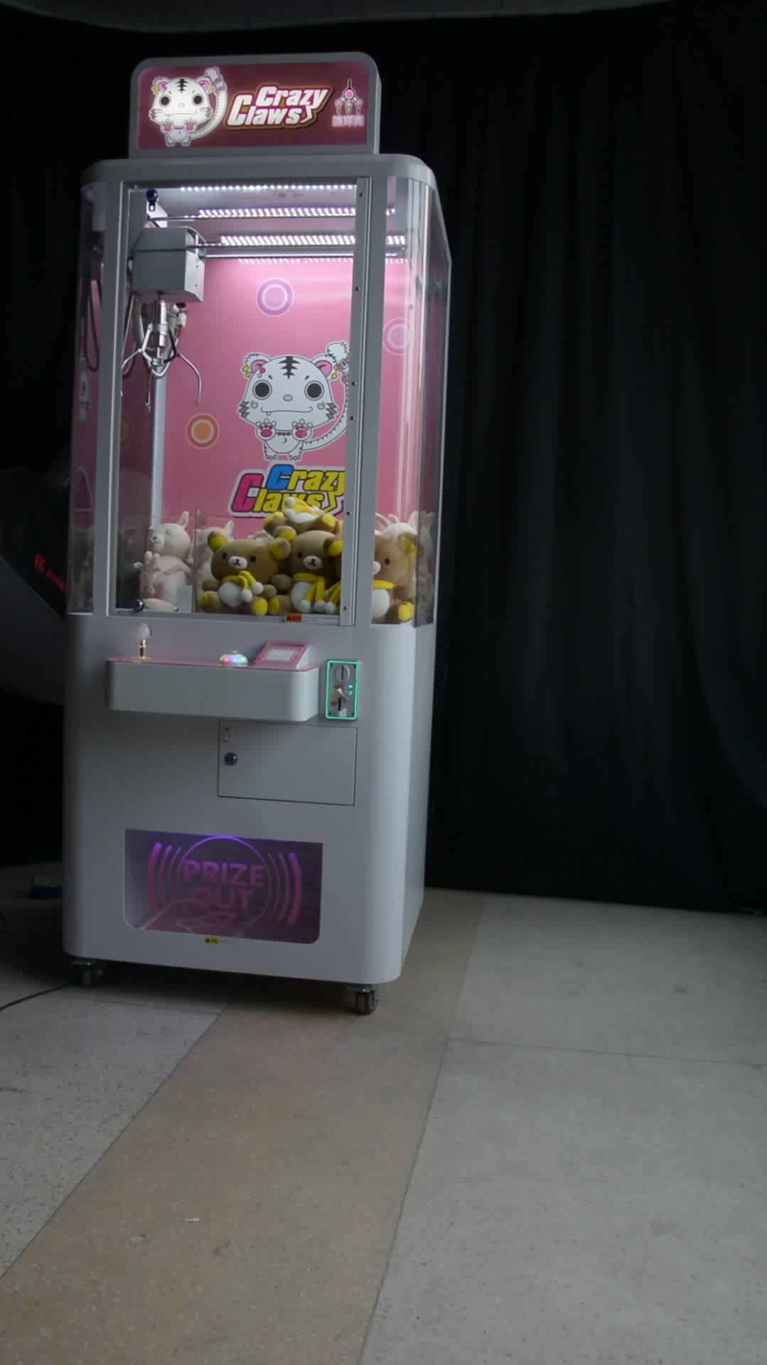 Crazy Claws Crane Machine Catch Toys Coin Operated Game Machines Dolls Vending Machine Claw