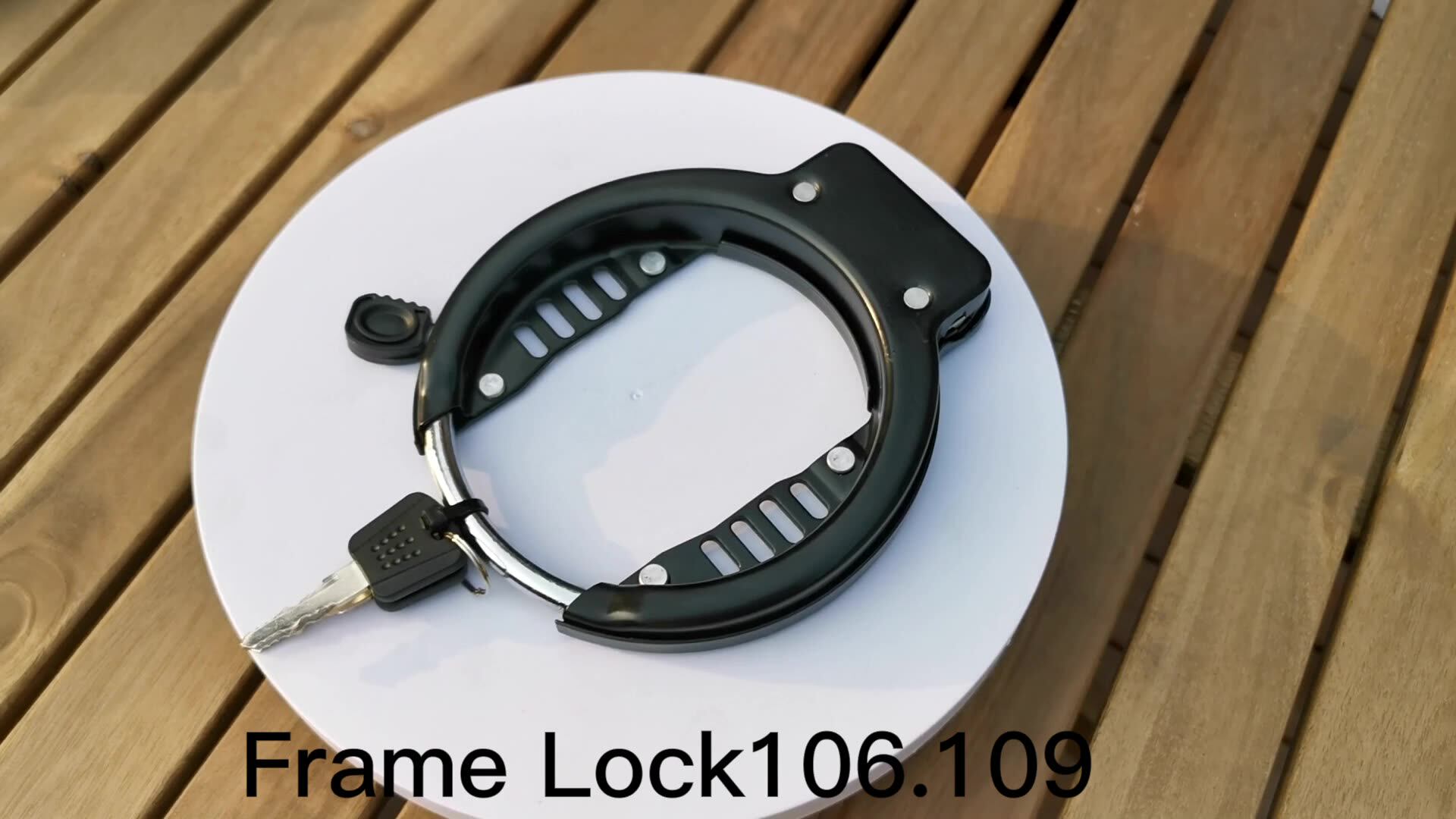 Toyar Bike Frame Lock With Chain Black 6*1200mm Lock The Wheel And