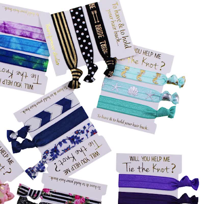 printed hair ties