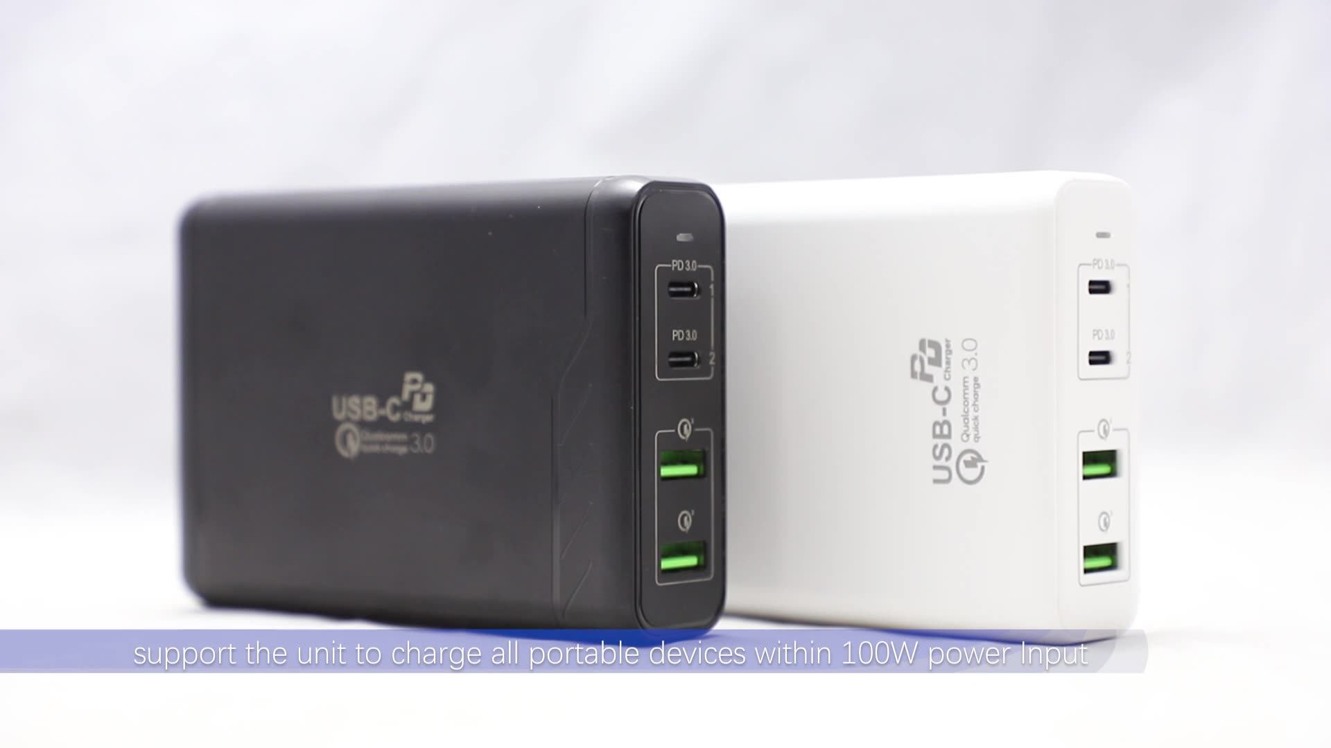 Pse/kc/saa/ce/fcc Certified 3a Pd Charger 100w Quick Charging Usb Type