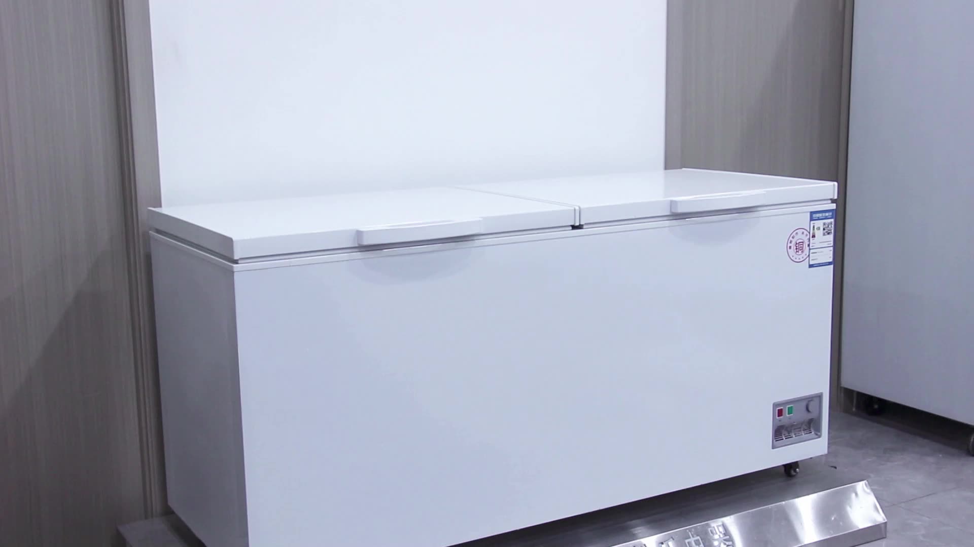 Topopen Freezer Refrigerators Ice Commercial Horizontal Deep