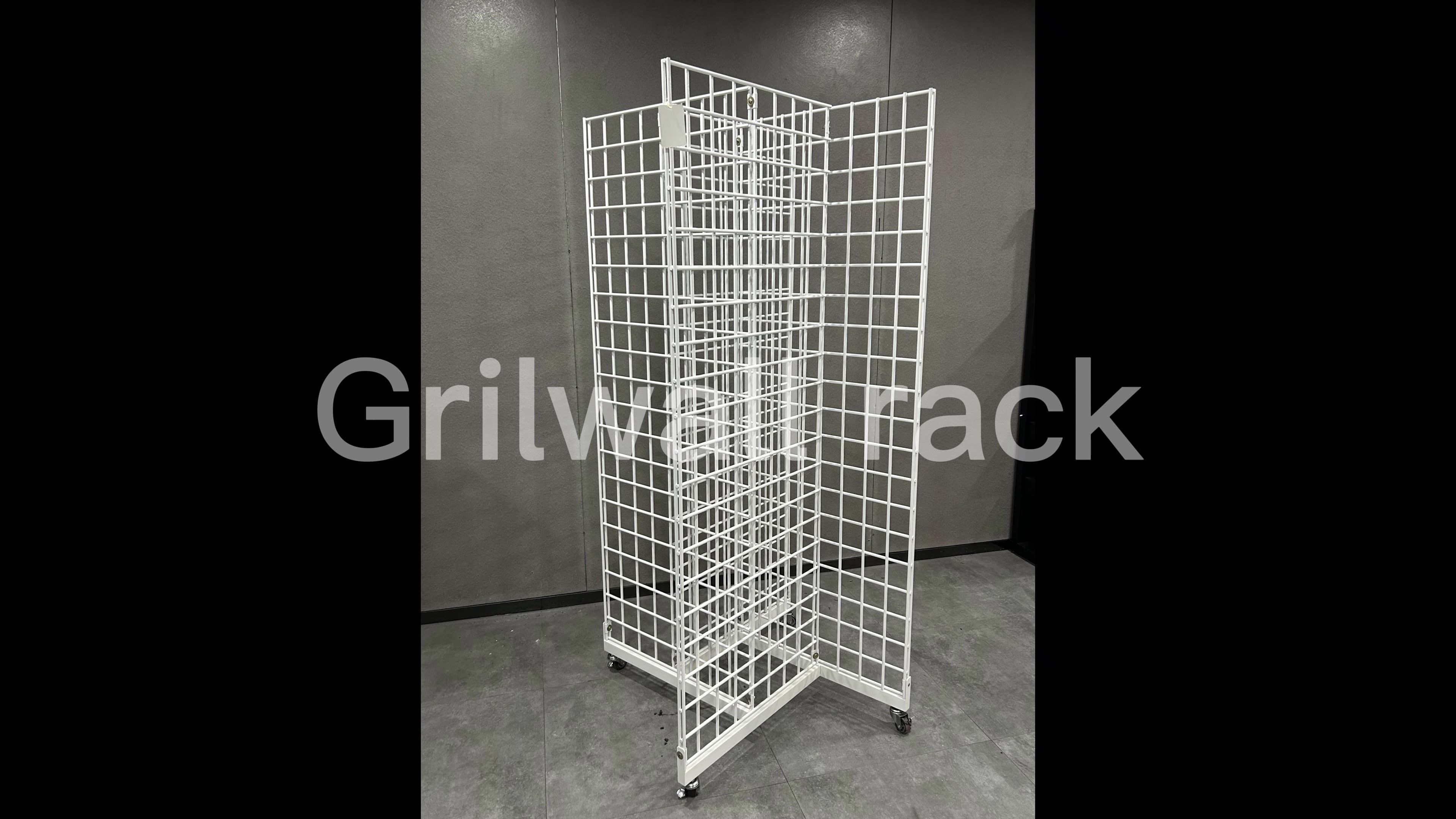 Adjustable Gridwall Wire Retail Shelving Display Rack For Wholesale