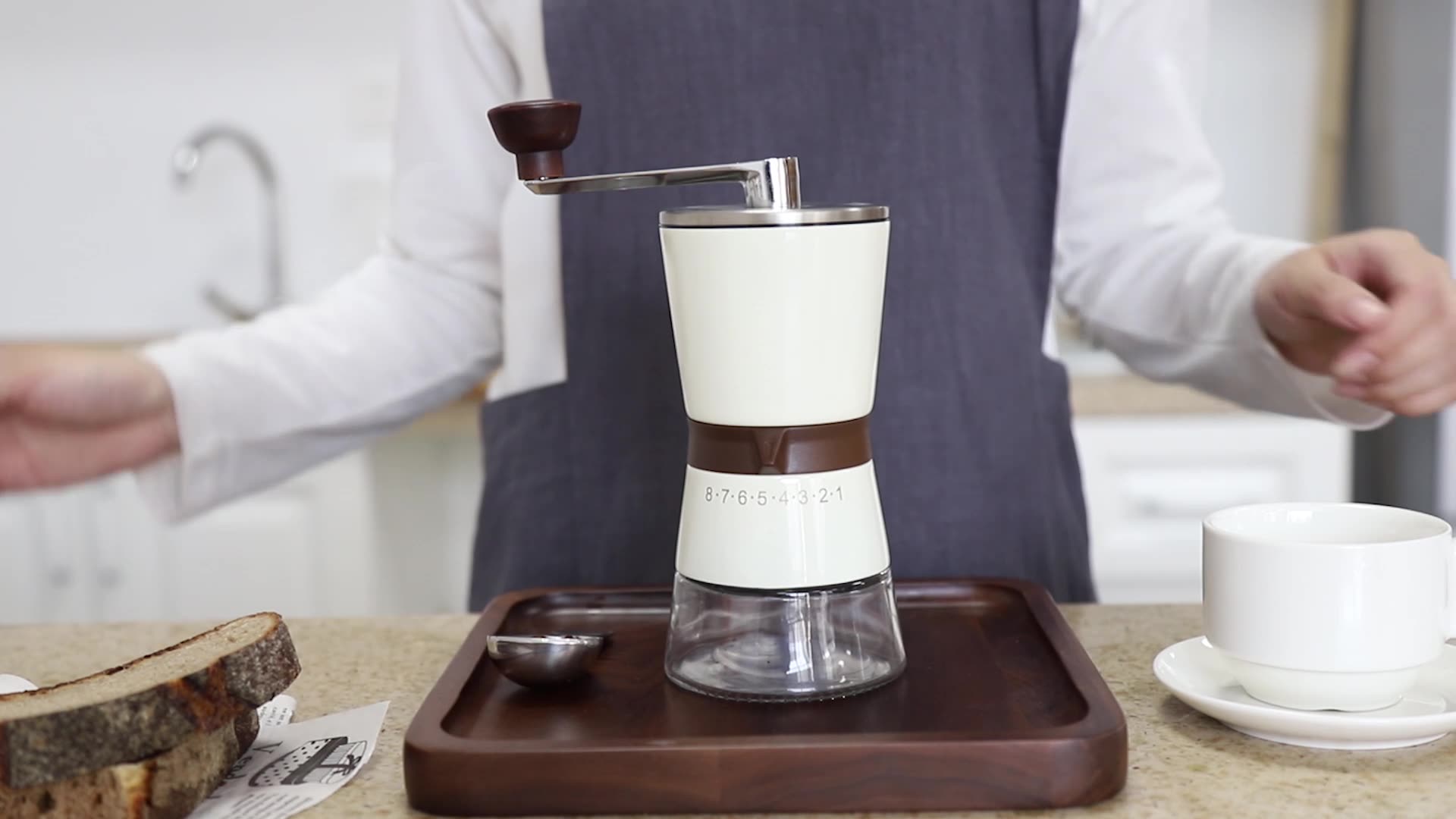 Chinagama Manual Coffee Grinders Steel Burr Ss Commercial Coffee Bean