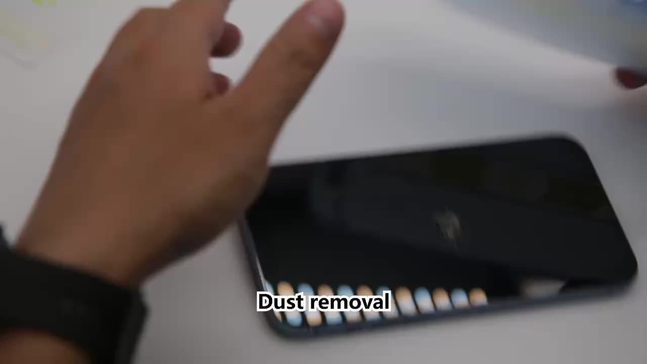 Full Cover Tempered Glass Screen Protector Installation Kit For Iphone