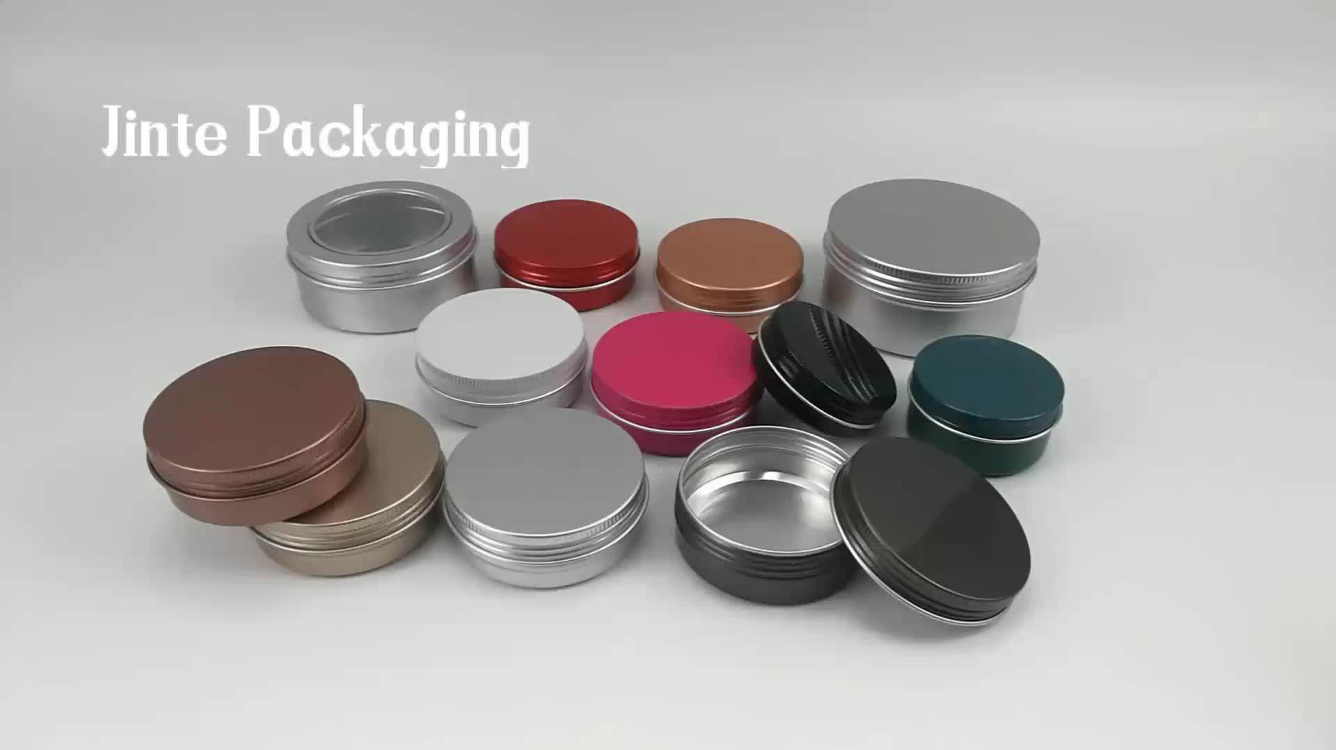 China Suppliers Metal Packaging 100g Silver Aluminum Tin Can Jar Buy Aluminum Can,100g