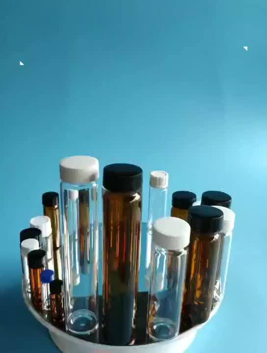 7ml Clear Chemical Glass Storage Bottle With White Screw Cap Buy 7ml