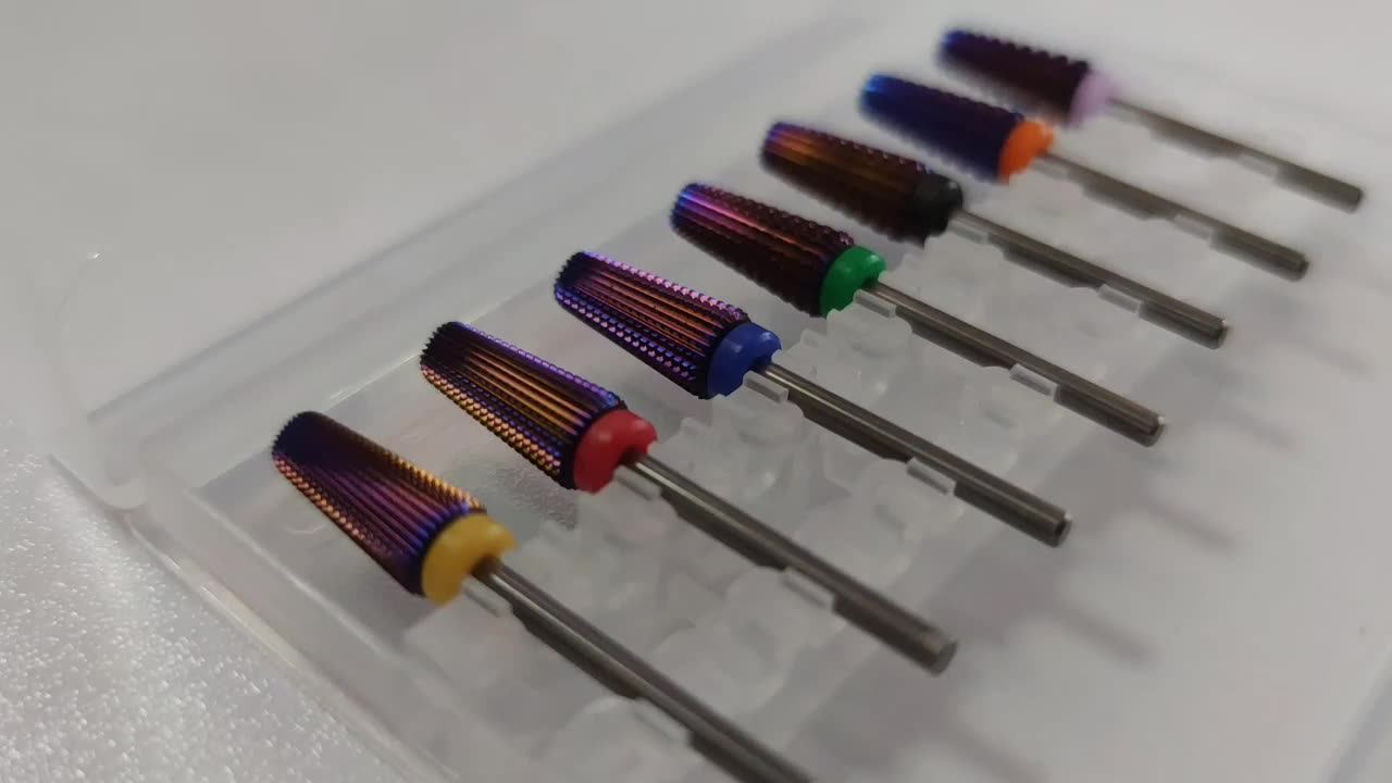 Free Logo Odm! 5 In 1 Carbide Nail Drill Bits Wholesale Carbide Nail