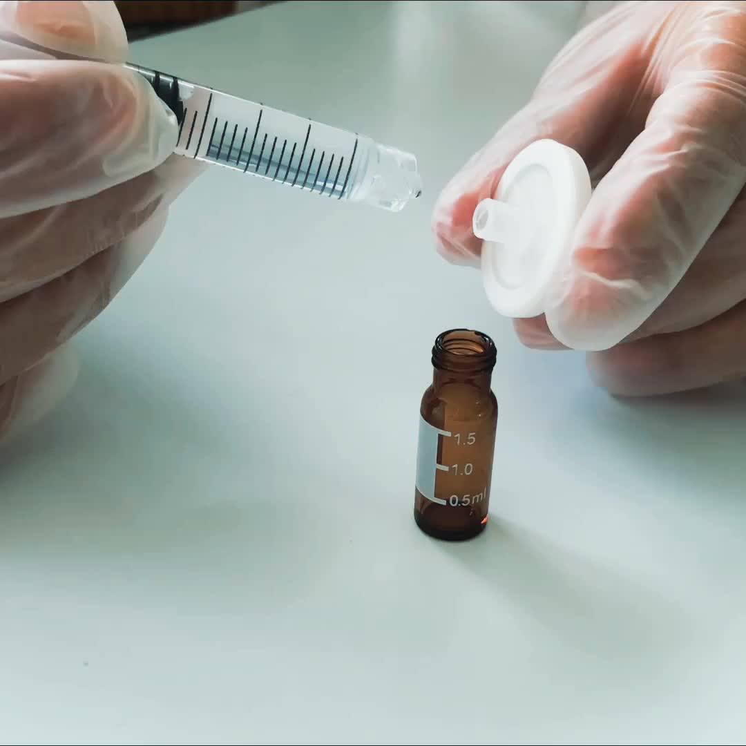 25mm 0.45um Micron Individually Packed Luer Lock Pvdf Sterile Syringe