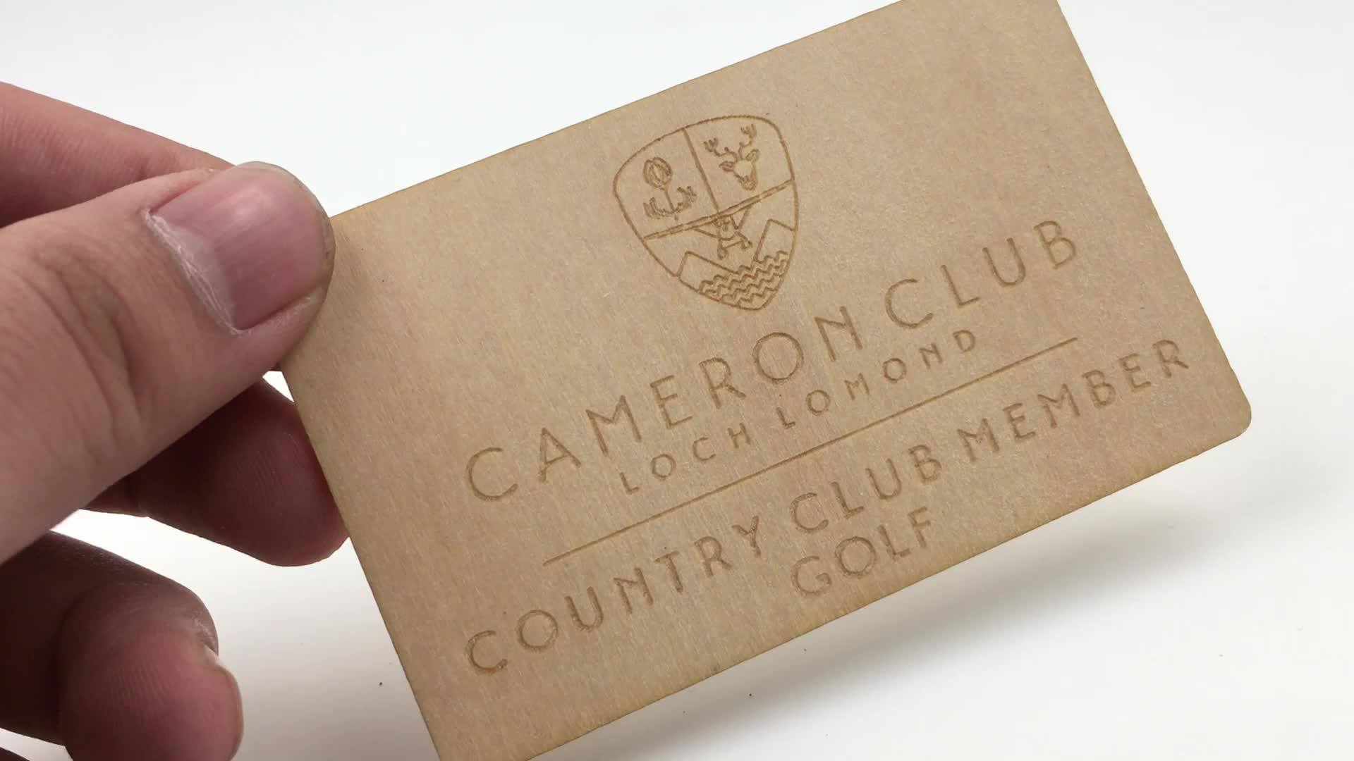 Engraving Wood Gift Card Printing For Shops Or Stores Buy Wood Gift