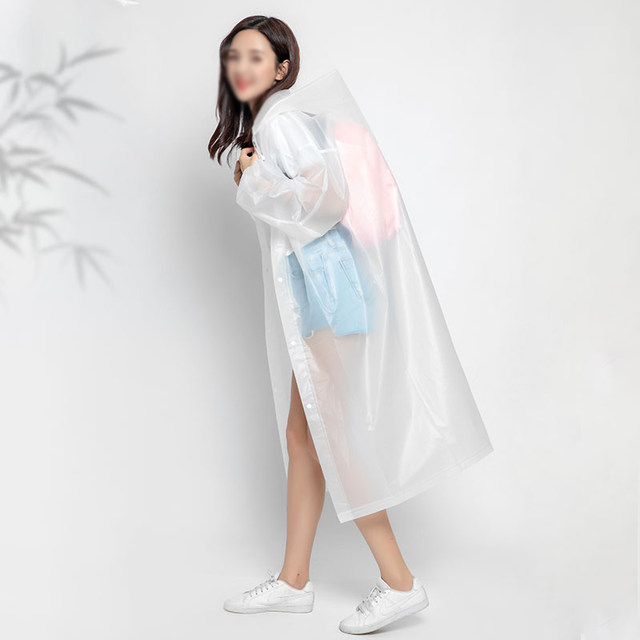 Tinghao raincoat poncho ເສື້ອກັນຝົນ unisex ຫນາຫນາ Portable ສໍາລັບຜູ້ໃຫຍ່ຫນຶ່ງສິ້ນທີ່ບໍ່ແມ່ນຖິ້ມກັນນ້ໍາ droplet