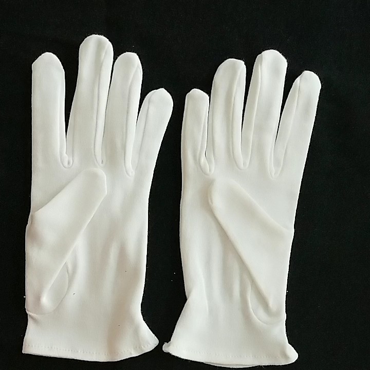 White Cotton Funeral Bearball Gloves Buy Masons Masonic Magician Band