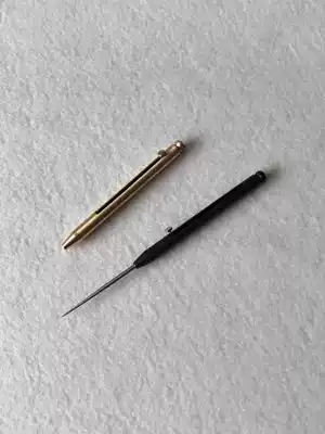 Brass toothpick tube titanium toothpick push-pull combination portable telescopic picking tool multi-purpose retro fruit sticker