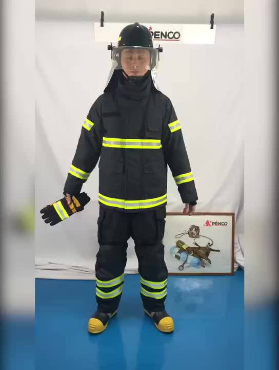4 Layers Nomex Fire Fighting Suit Rated Firefighter Clothing Fireman