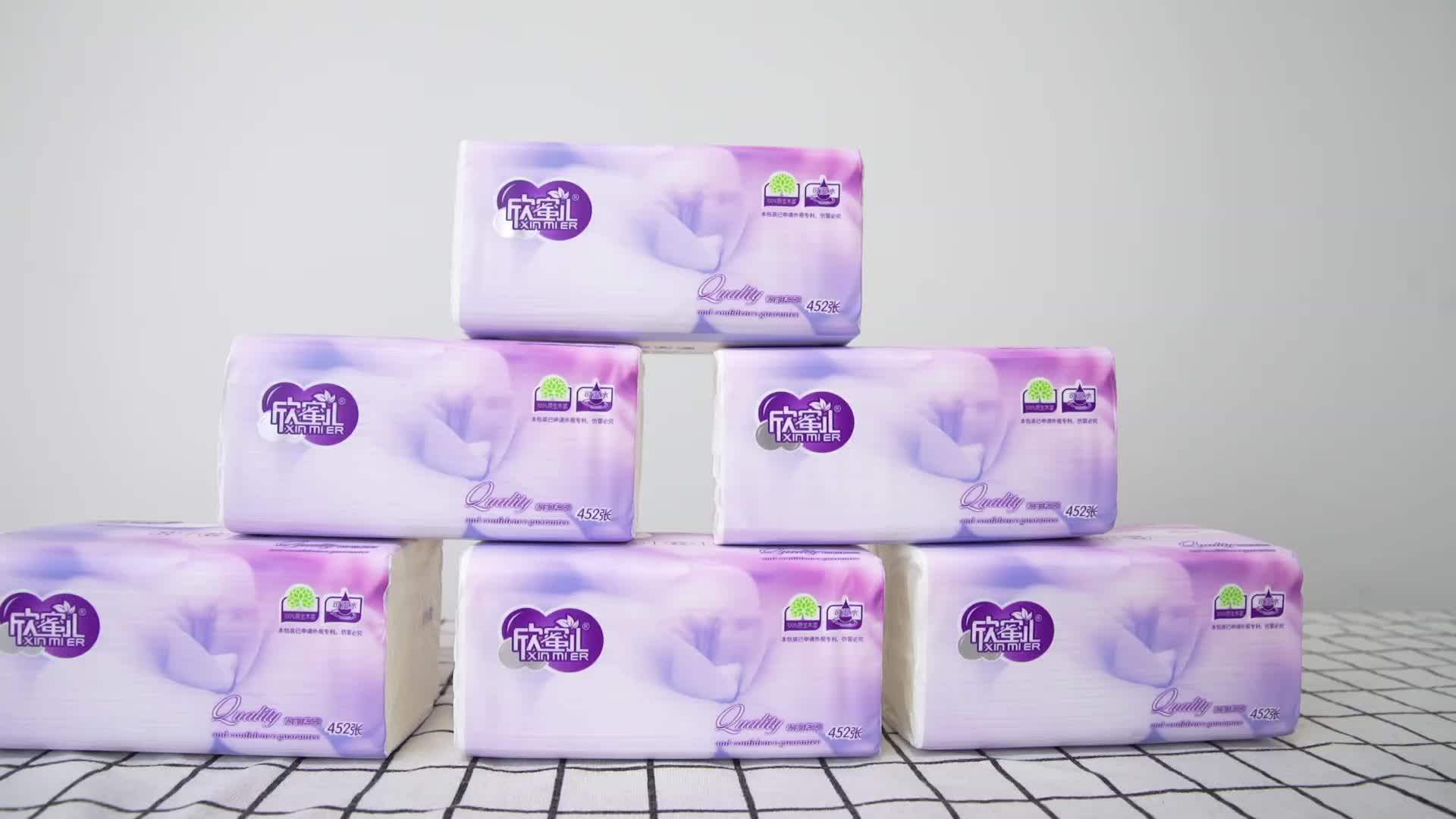 Virgin Wood Pulp Custom Household Tissues Soft Facial Tissue High