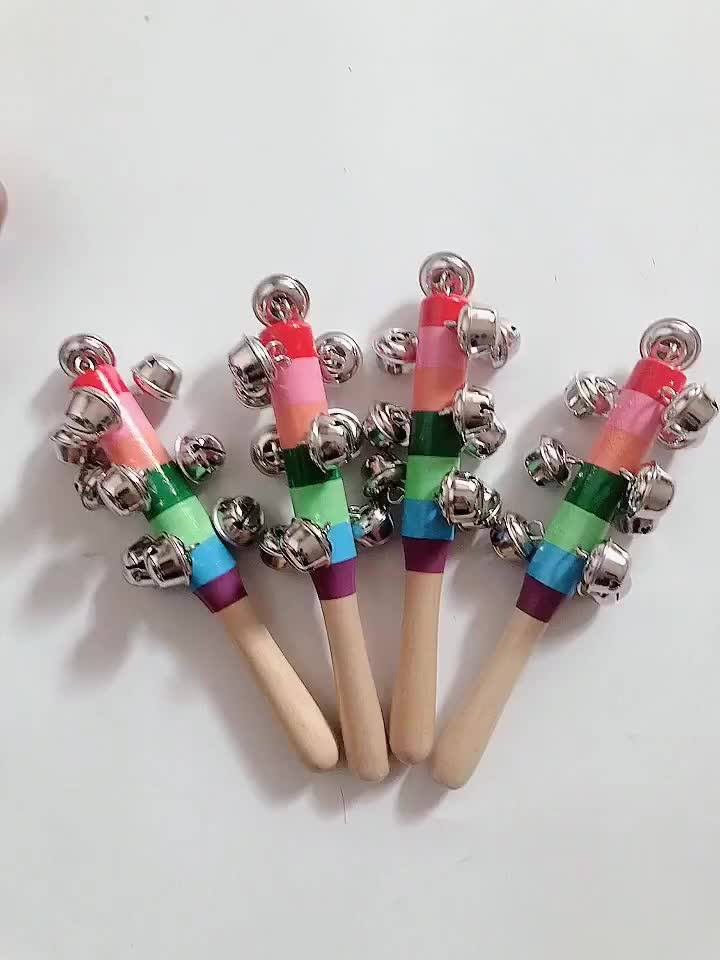 Wholesale Orff Jingle Bells Series,Wooden 7 Colorful Hand Bells Buy