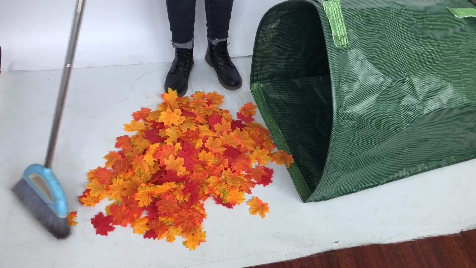 Outdoor Waterproof Reusable Folding Green Garden Lawn Leaf Yard Waste