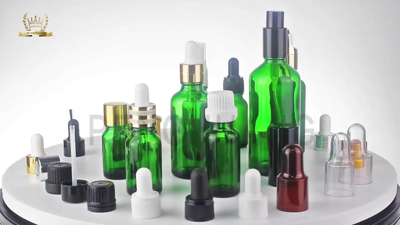 Download Wholesale Frosted Glass Green Essential Oil Bottles E Liquid Bottle 100 Ml With Your Design ...