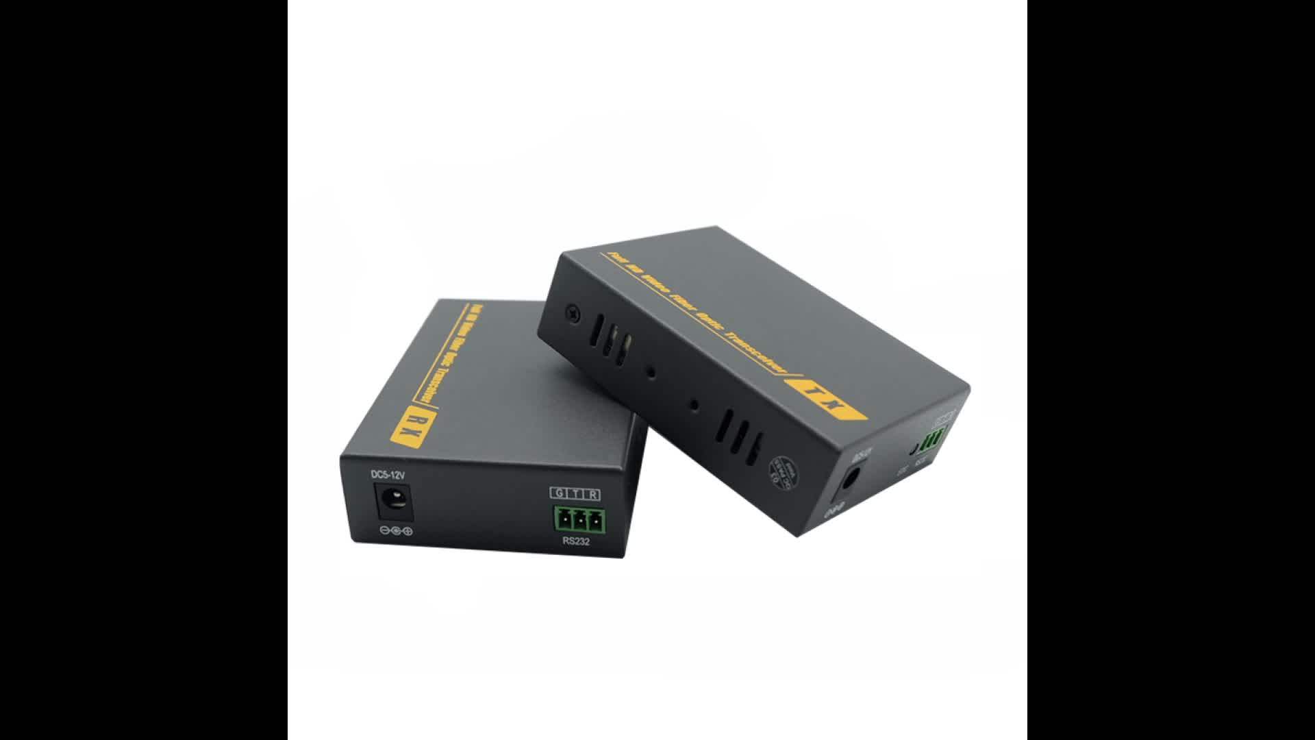 Pway Thf128h Fiber Video Transmitter Support 4kx2k60hz 20km Cctv Fiber