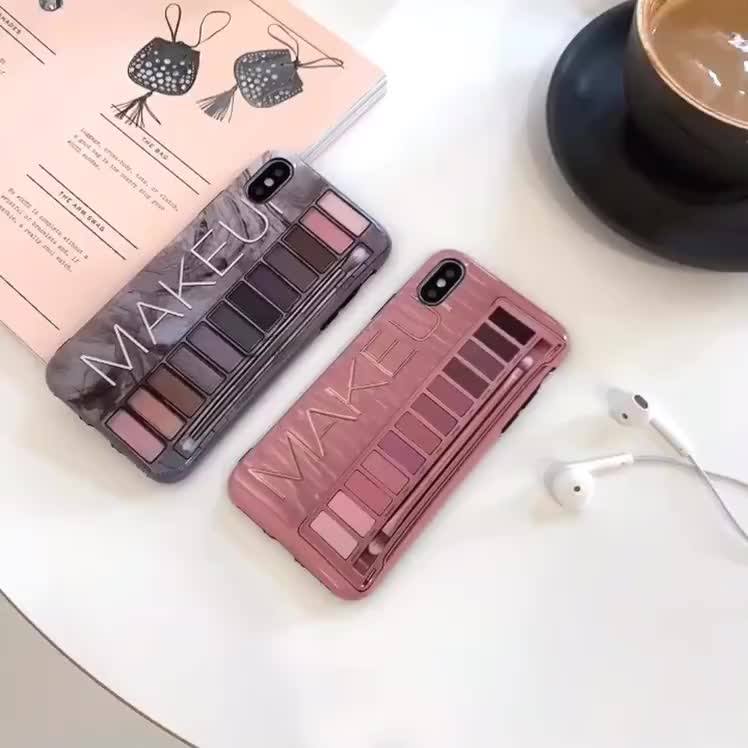 Eye Shadow Phone Case For Iphone 6/7/8/6+/7+/8+/x/xs/xr/xs Max Makeup