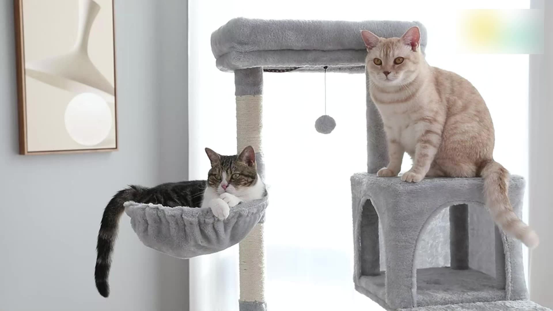 Wholesale Natural Climbing Modern Tree Plush Cat Tower Trees