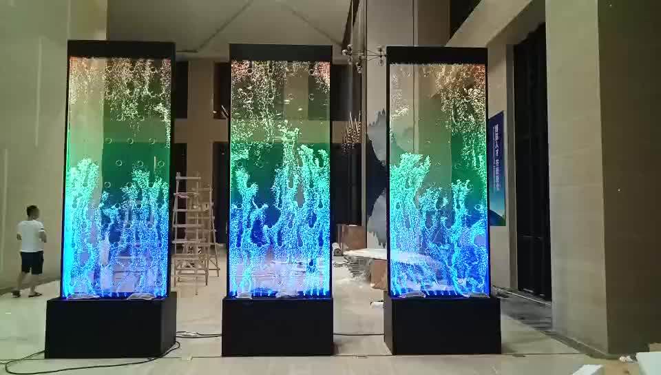 Floor Standing Programmable Led Bubble Wall Water Bubble Panel For