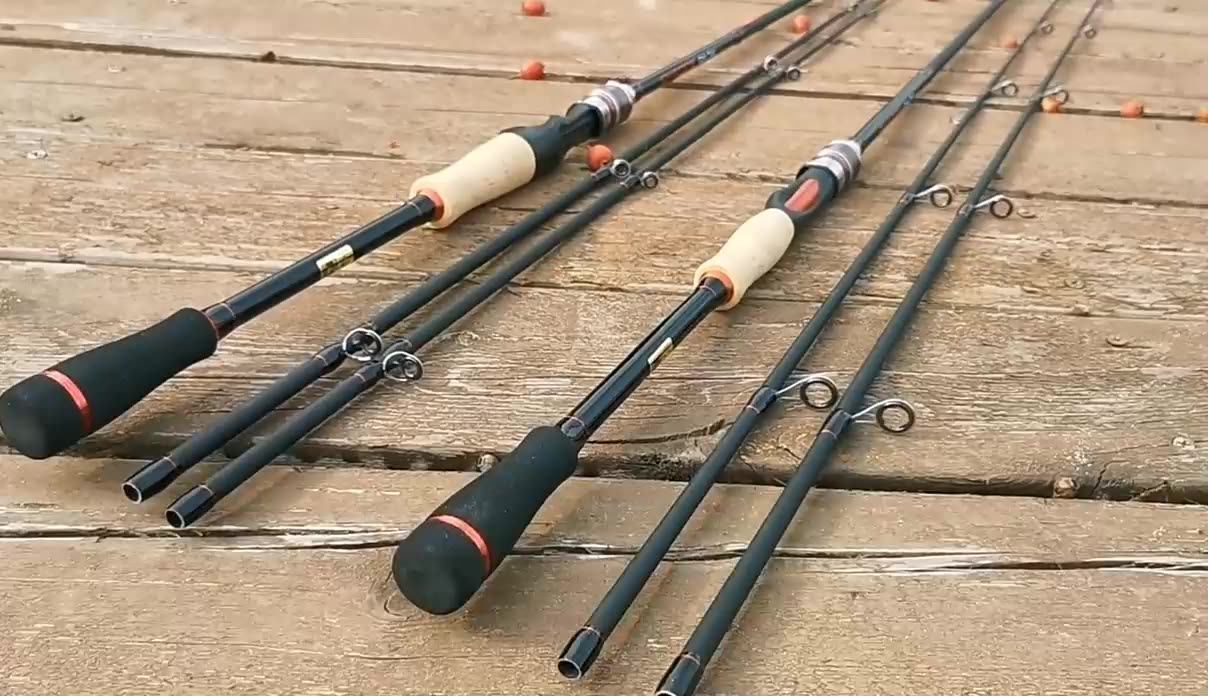 2.4m Carbon Lure Rod T Style Handle Handle Double Rod Tip Ml Fishing