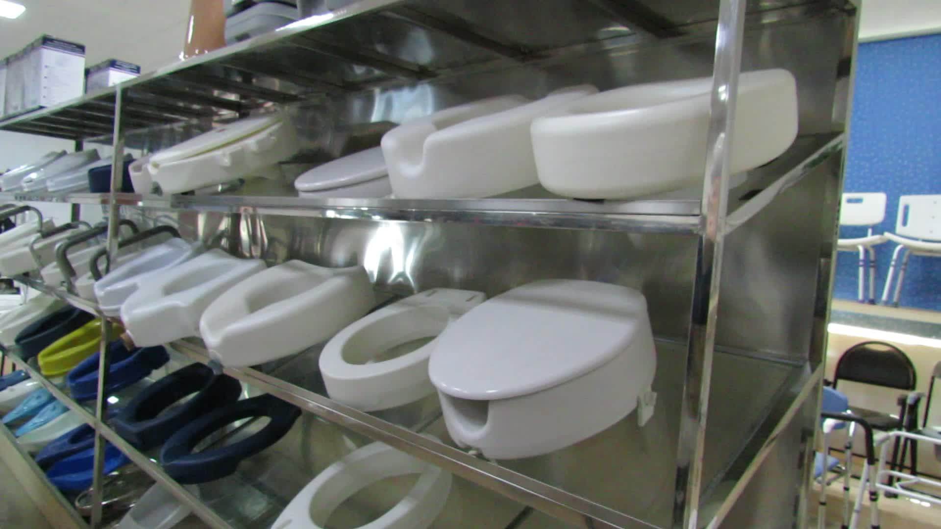 High Quality Bathroom Plastic Commode Toilet Seat With Armrest Sc7060b