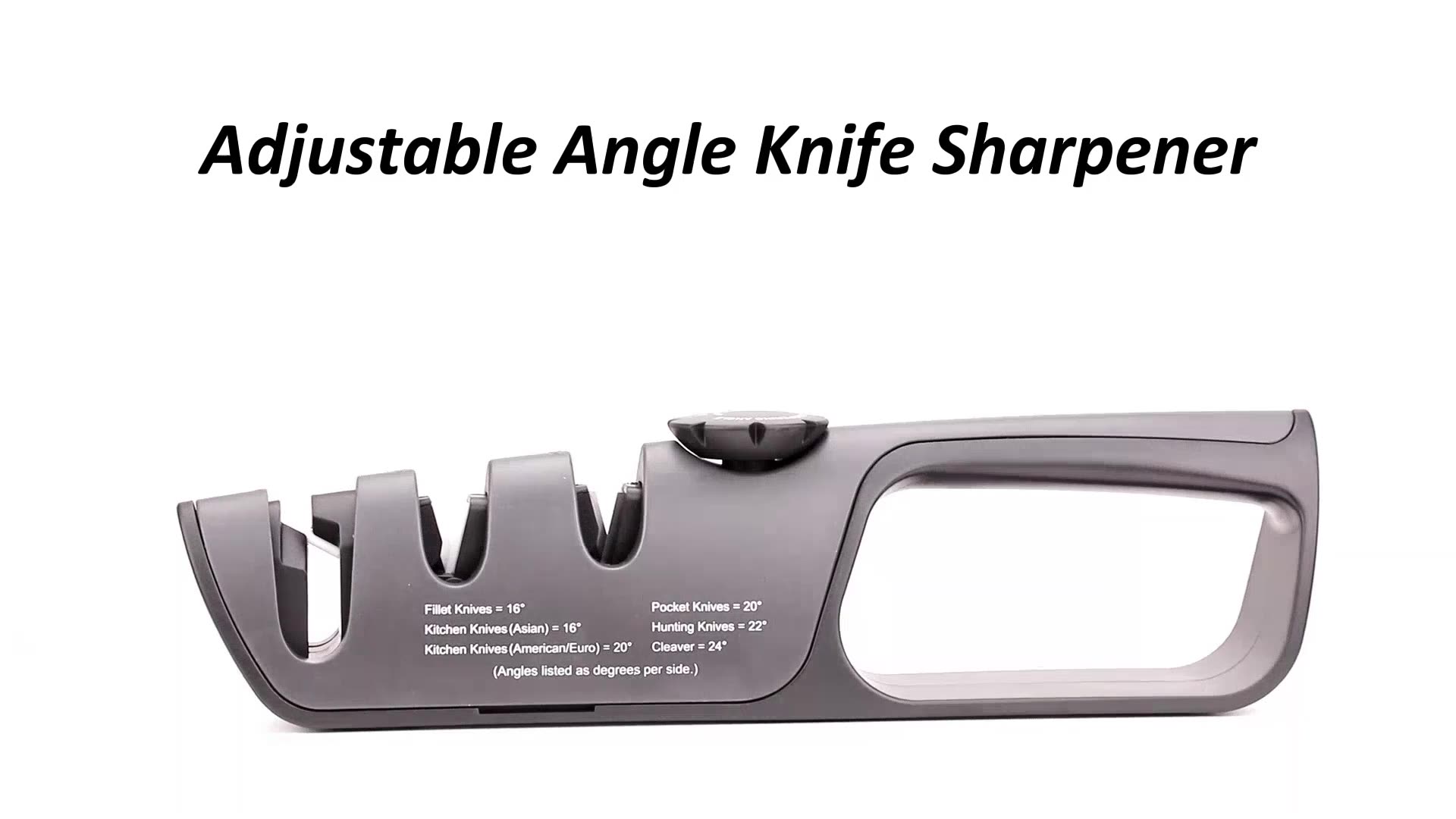 3 Stages Kitchen Adjustable Angle Knife Sharpener With Kitchen Tools