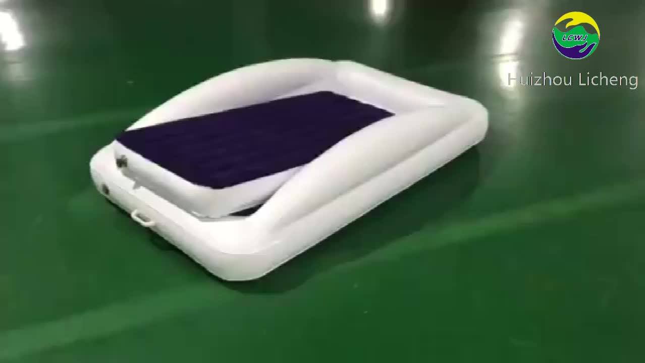 Lc Camp Or Home Use Kids Size With Security Rails Portable Inflatable Air Mattress Bed Toddler