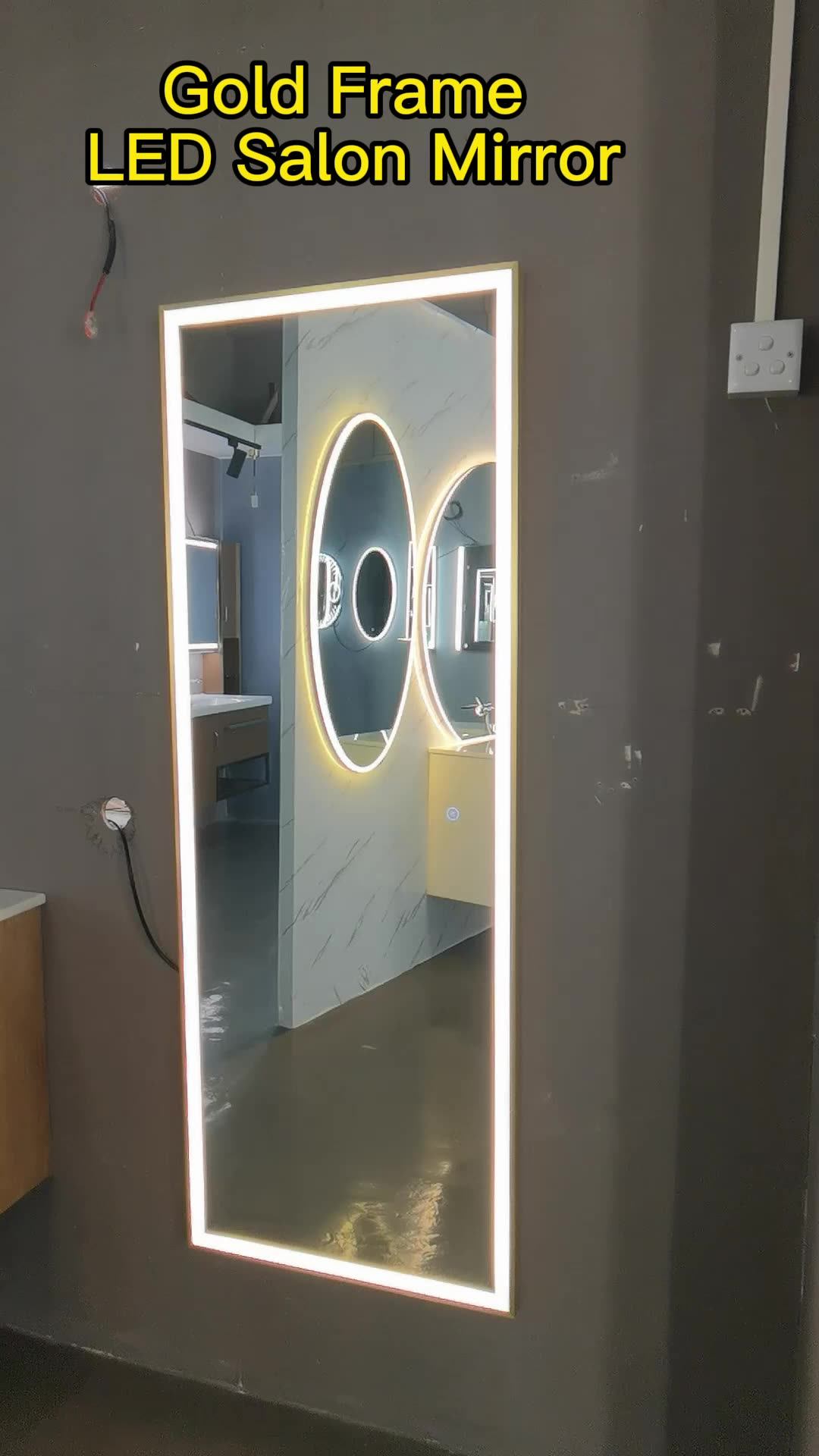 Modern Living Room Wall Mounted Defogger Full Length Led Light Smart