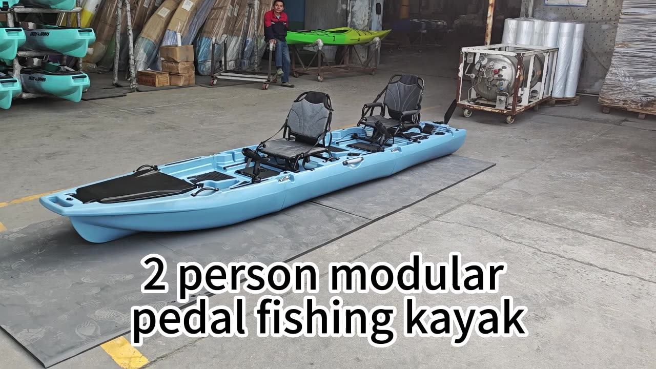 Motorized Fishing Pedal Kayak 14ft 2 Person Modular Kayak/canoe