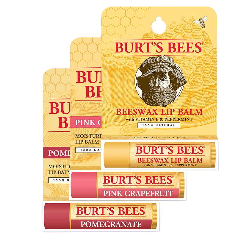 Burt’s Bees 伯特 小蜜蜂唇膏 4.25g*3支 聚划算双重优惠折后￥65.19包邮包税