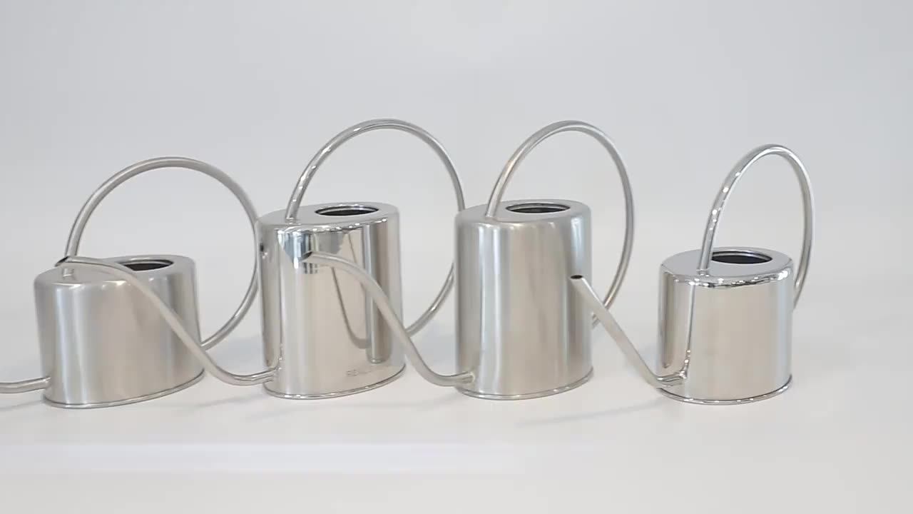 Garden Tools Water Can Long Narrow Spout Watering Pot Stainless Steel