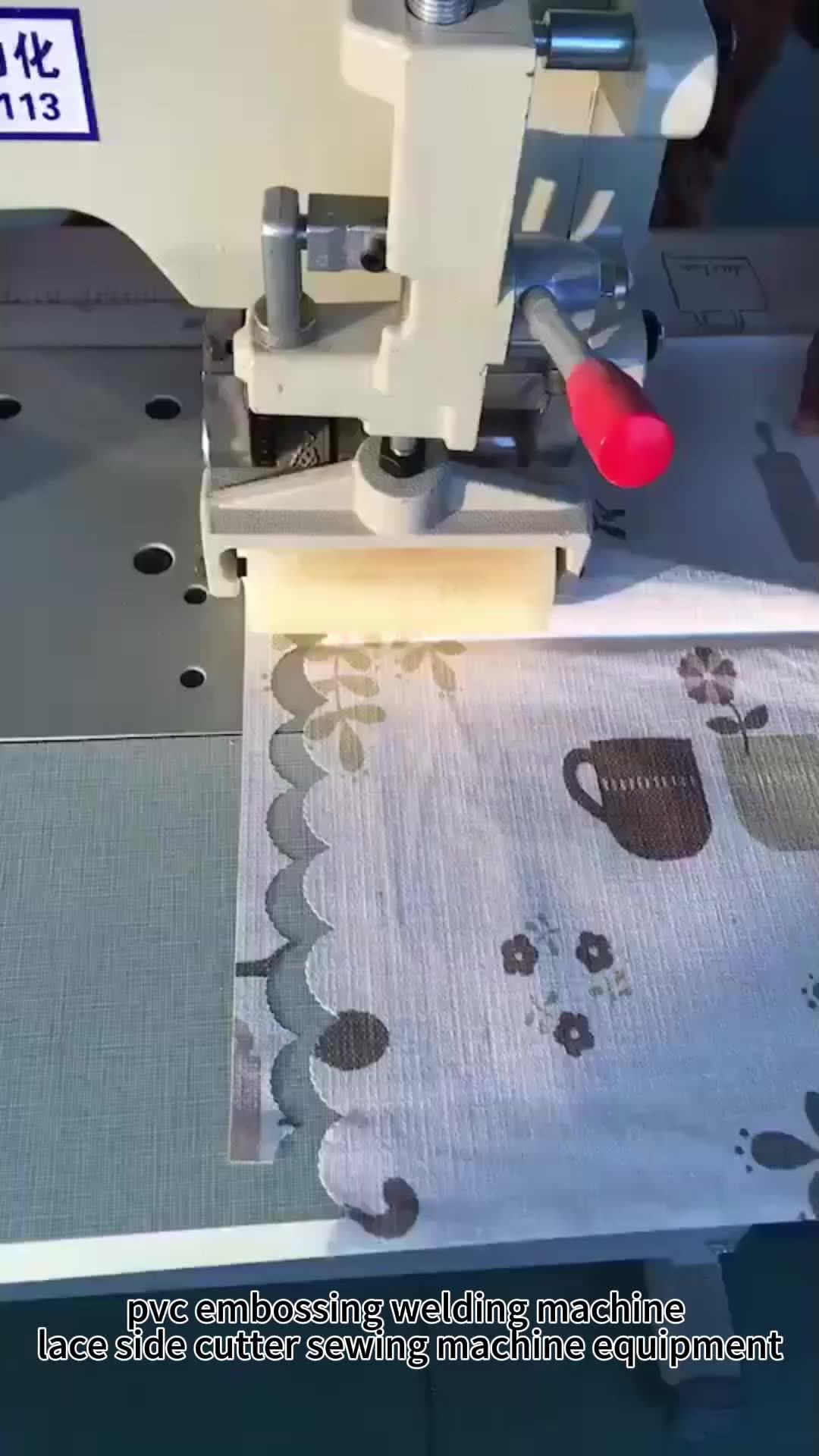 Factory Ultrasonic Lace Side Cutting Sewing Equipment 1500w Lace