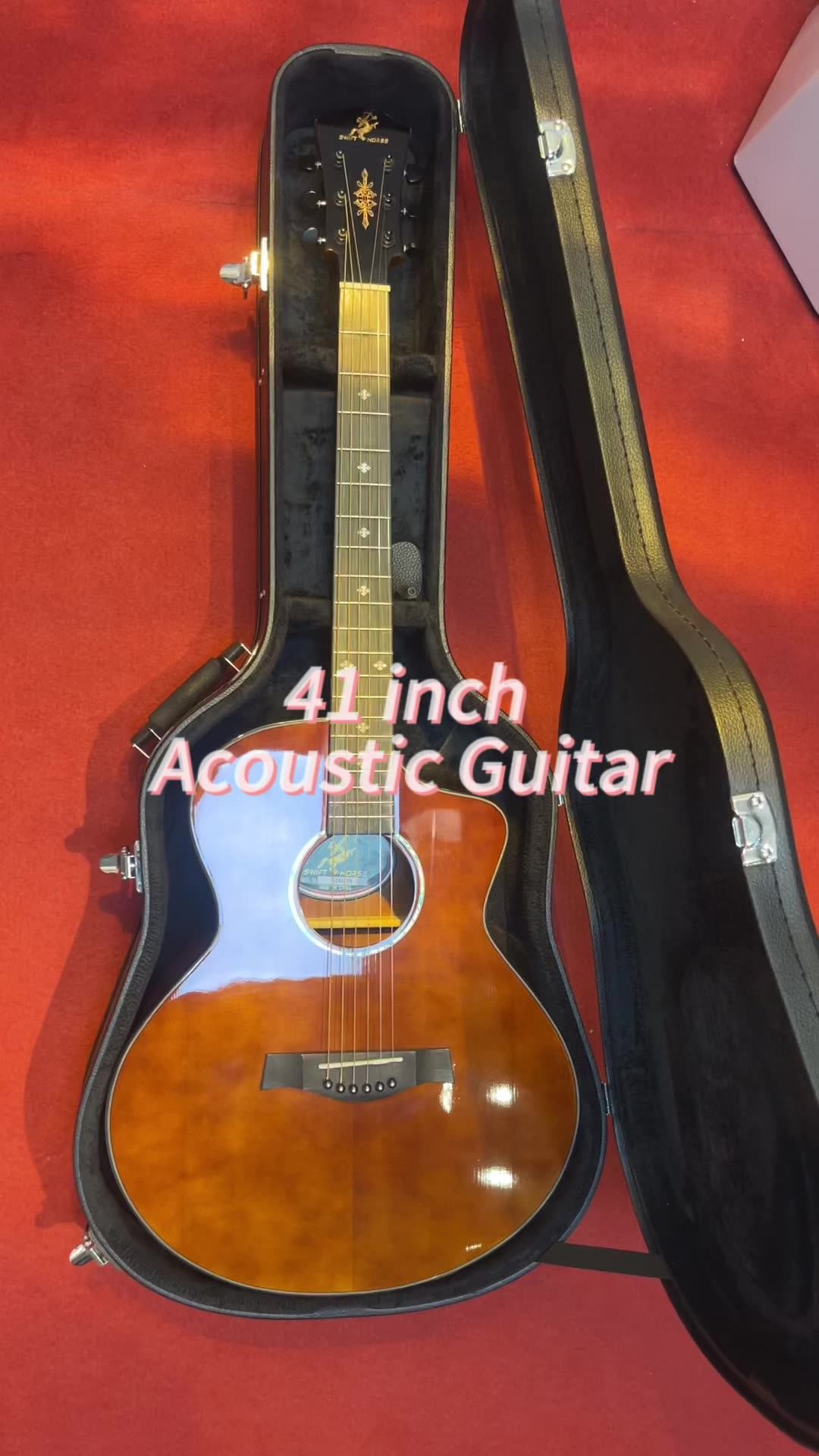 Fashion Highquality Leather Guitar Bag Hardshell Caser Accessories