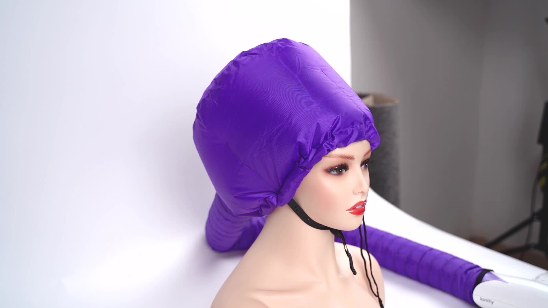Soft Bonnet Hooded Hair Dryer Attachment for Natural Curly