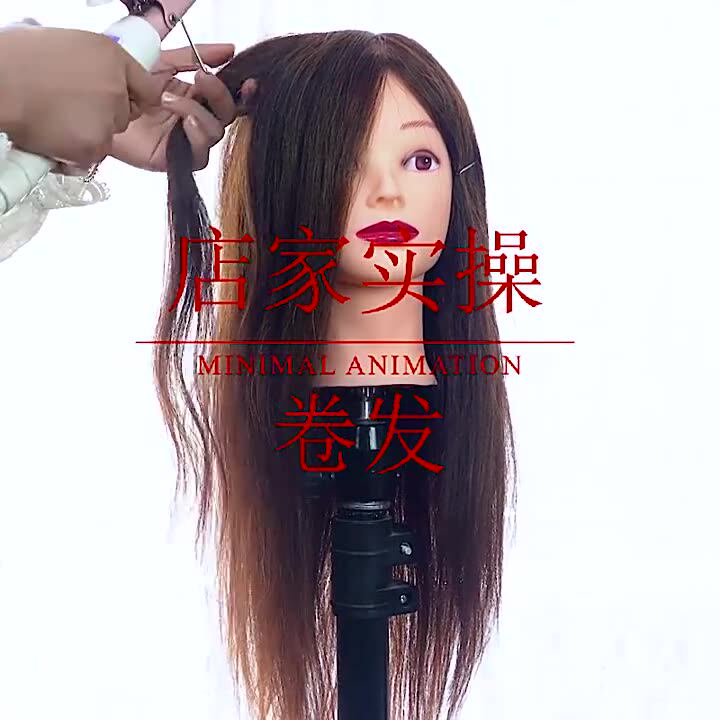 Mannequin Head With Hair Training Head With Free Clamp Stand Manikin Cosmetology Hairdressing Doll Head For Braiding Cutting Styling - View #5
