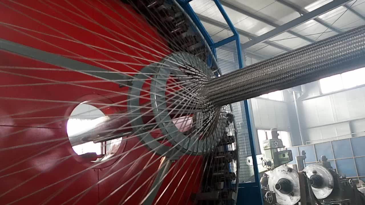 Horizontal 64 Carrier Steel Wire Braid Braiding Machine For Metal Hose