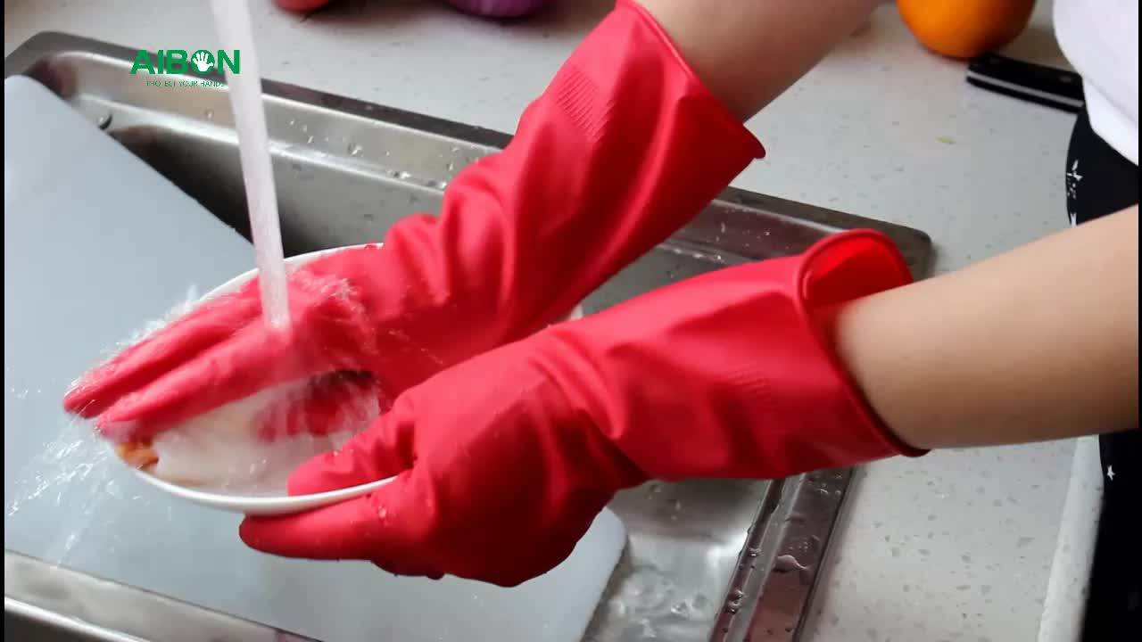 Hand Gloves Good Quality Red Latex Rubber Kitchen Dish Wash Glove Buy Red Rubber Glove,Latex