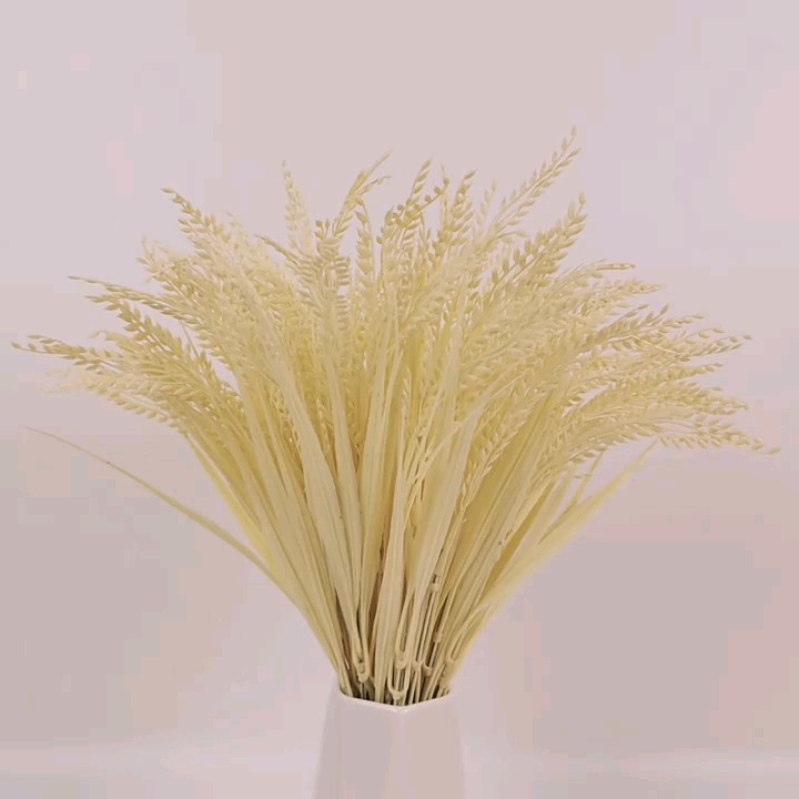 Wholesale 7 Branches Plastic Wheat Plants Bouquet Artificial Flowers