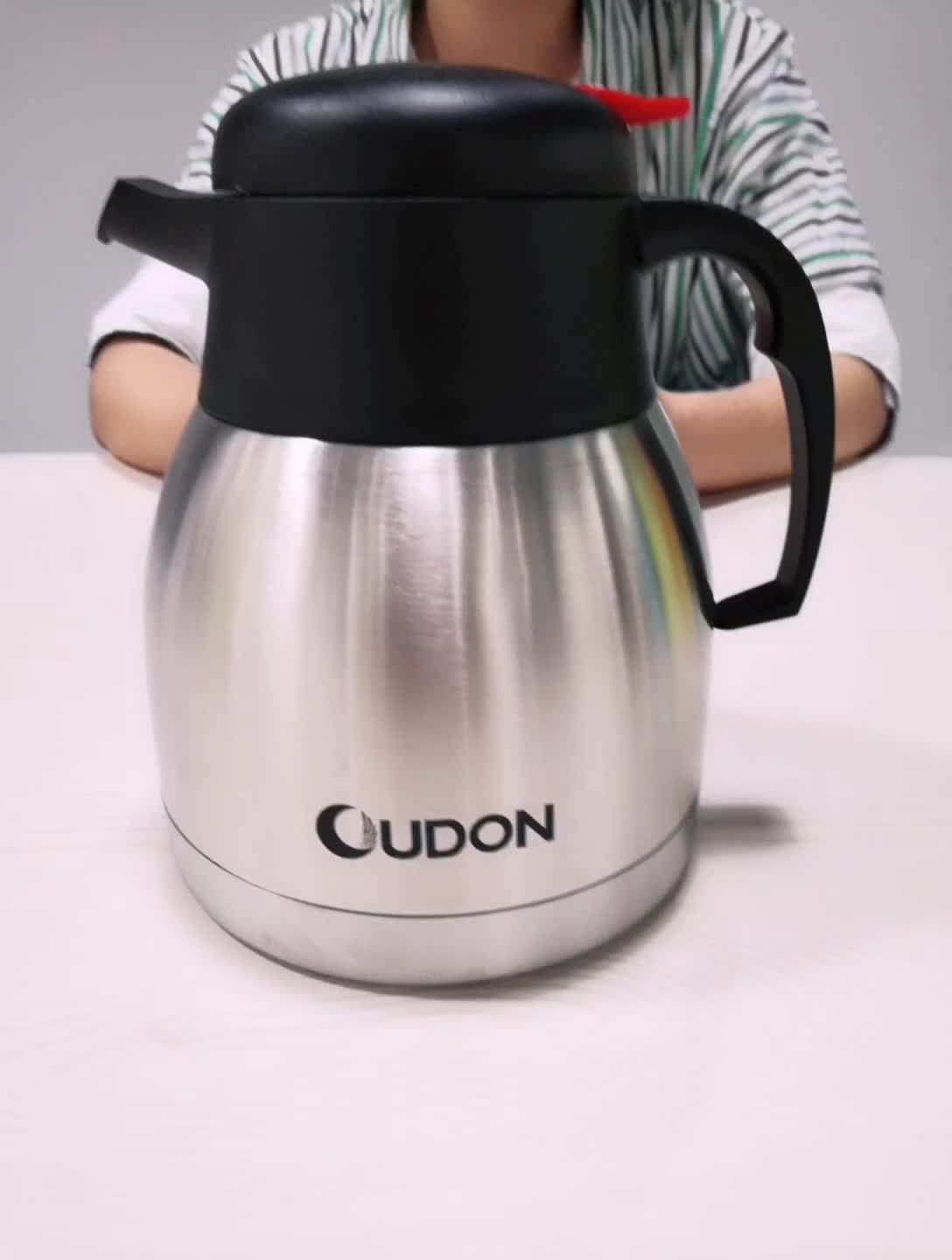 Stainless Steel Double Walled Vacuum Insulated Jug Tea Coffee Jug