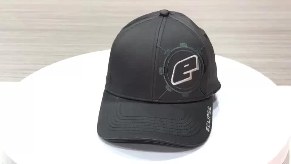 Cotton Elastic Back Fitted Baseball Cap With Embroidery Buy Black