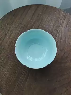 Landscape one Jingdezhen ceramic tableware set Household dishes Chinese style Kwai mouth solid color flower mouth Song-style dishes