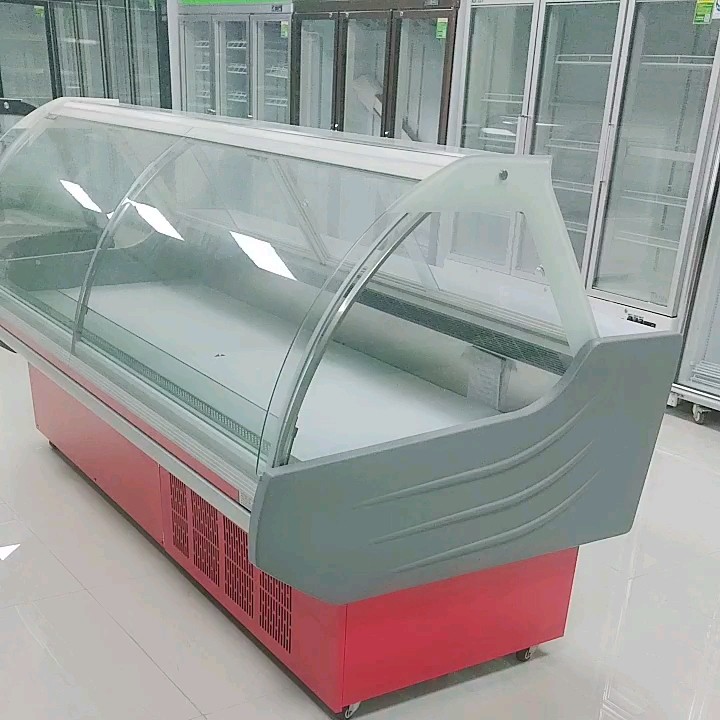 Supermarket Commercial Open Deli Chiller Cold Showcase Meat Display