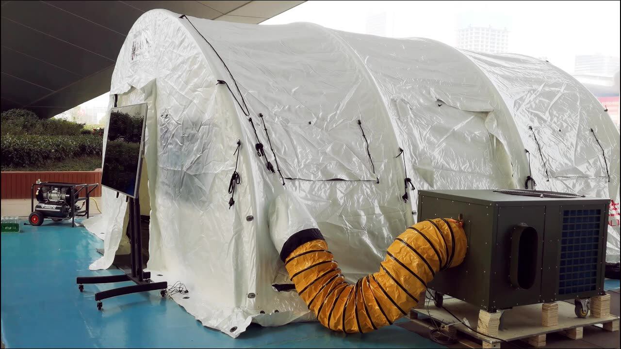 Fast And Easy Install 12kw 48000btu 4t Mobile Cooling Heating Tent Air