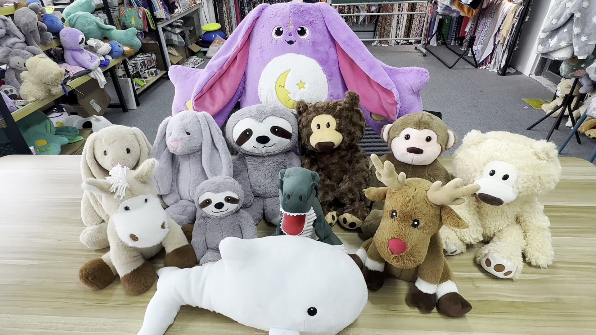 Custom Weighted Plush Lavender Scented Heating Pad Microwavable Stuffed