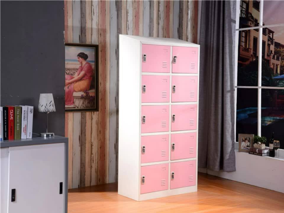 Safety 10 Door Electric Digital Password Lock Pink Office File Storage Buy Pink File